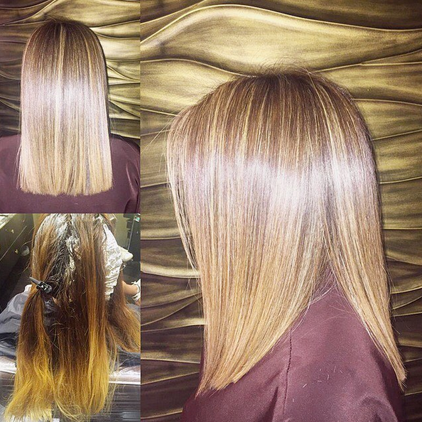 Keratin Treatment (and color correction and trim) by Ji Cha, Karma by Erwin Gomez